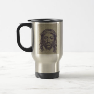 Das Gesicht von Christus auf dem heiligen Schleier Reisebecher