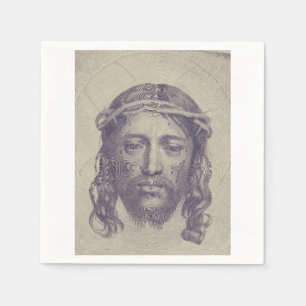 Das Gesicht von Christus auf dem heiligen Schleier Serviette