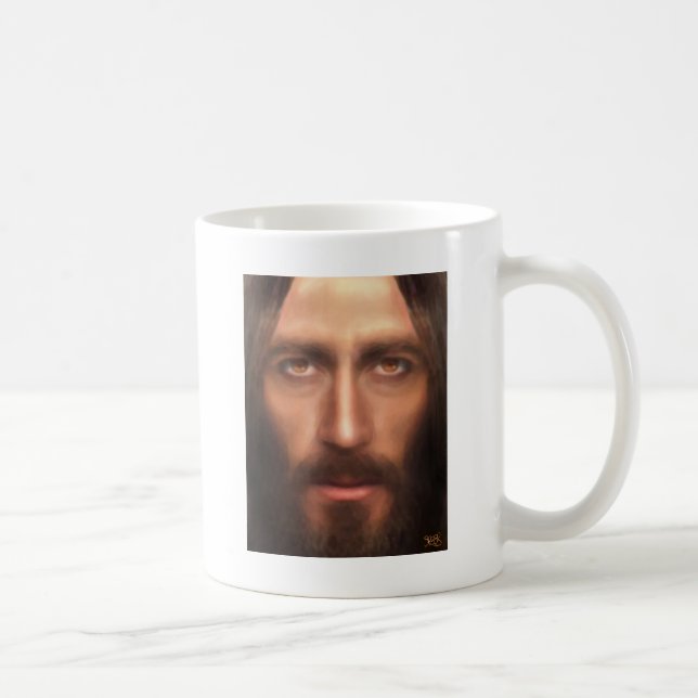 Das Gesicht von Jesus Kaffeetasse (Rechts)