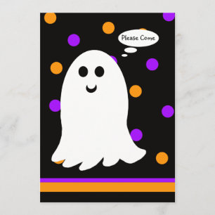 Das Gespenst der Geburtstagsparty Halloween Einladung