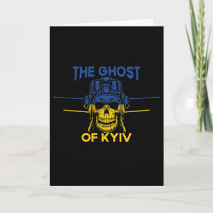 Das Gespenst von Kiew Unterstütze Ukraine-Shirt #n Karte