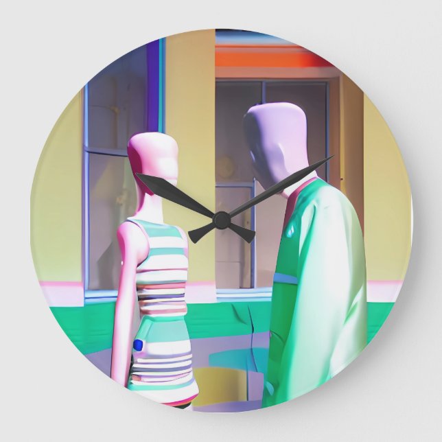 Das Gespräch Große Wanduhr (Vorderseite)