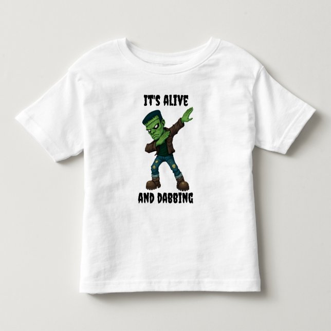 Das gestanzte Monster lebt und versucht zu Hallowe Kleinkind T-shirt (Vorderseite)