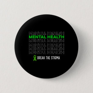 Das Gesundheitsbewusstsein bricht die Stigma Ribbo Button