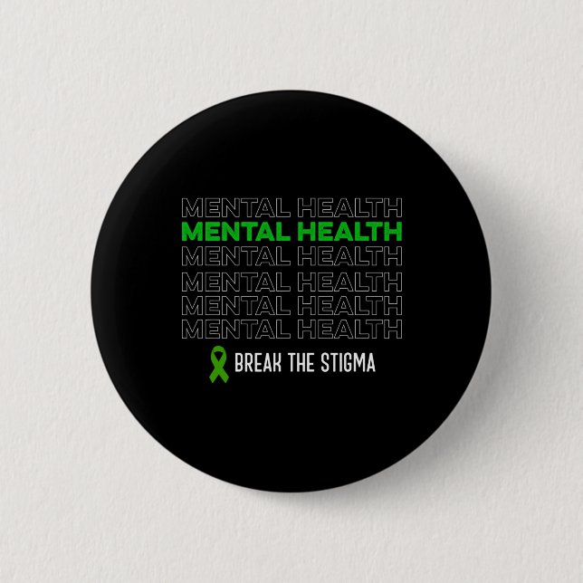 Das Gesundheitsbewusstsein bricht die Stigma Ribbo Button (Vorderseite)