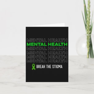 Das Gesundheitsbewusstsein bricht die Stigma Ribbo Karte
