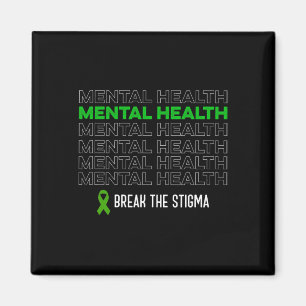 Das Gesundheitsbewusstsein bricht die Stigma Ribbo Magnet