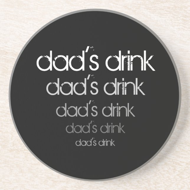 Das Getränk-Untersetzer des Vaters - Schatten des Sandstein Untersetzer (Vorne)