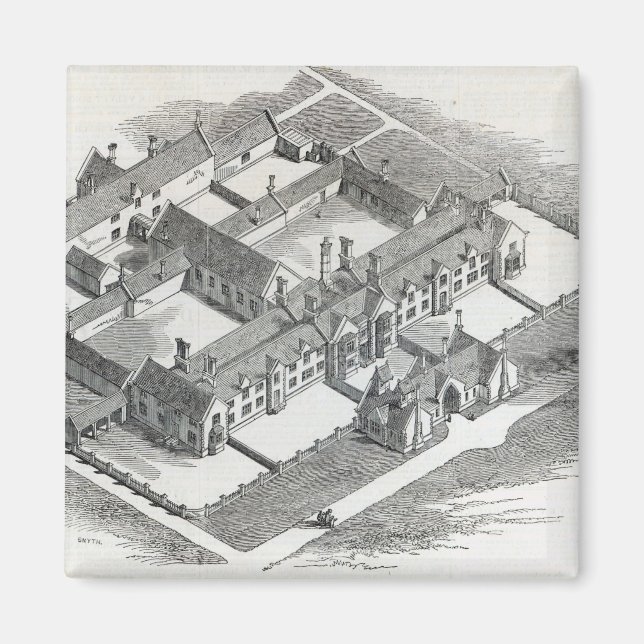 Das Gewerkschaft-Workhouse, das unter Magnet (Vorne)