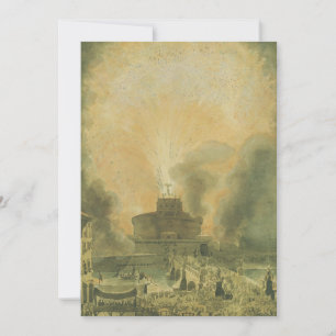 Das Girandola im Castel Sant'Angelo Dankeskarte