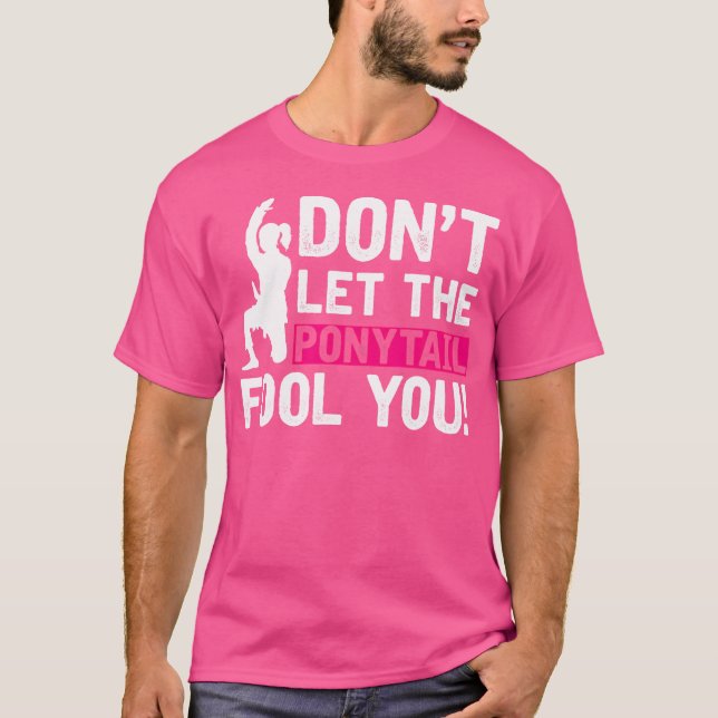 Das Girl-Geschenk für Kampfkünste Lasse den Ponysc T-Shirt (Vorderseite)