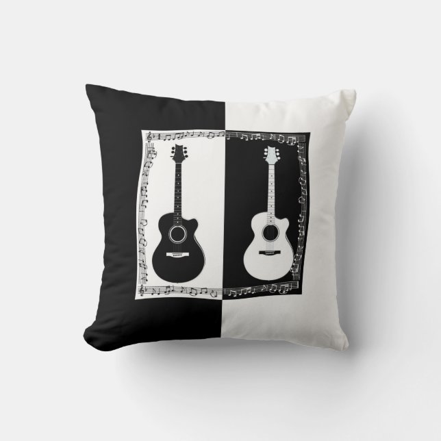 Das Gitarrenwirbelkissen Kissen (Vorderseite)