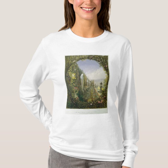 Das Gitter-Fenster, Trentham Hall Gärten T-Shirt (Vorderseite)