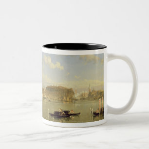 Das Giudecca, Venedig, 1854 (Öl auf Leinwand) Zweifarbige Tasse
