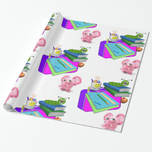 Das glänzende Wrapping Paper, Zurück zur Schule Pi Geschenkpapier