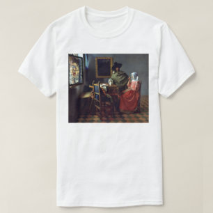 Das Glas des Weins durch Johannes Vermeer T-Shirt