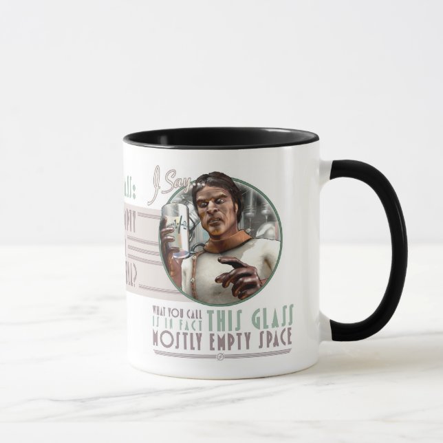 Das Glas selbst ist größtenteils leere Raum-Tasse Tasse (Rechts)