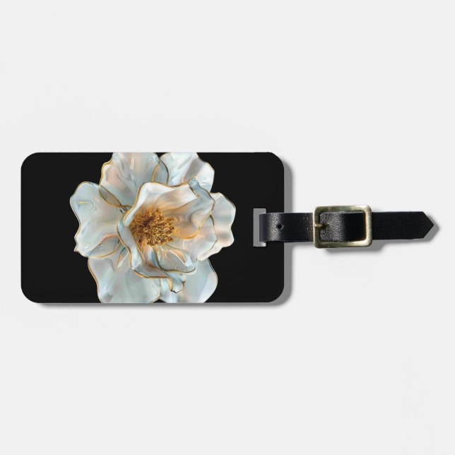 Das Glasdaffodil Gepäckanhänger (Vorderseite horizontal)