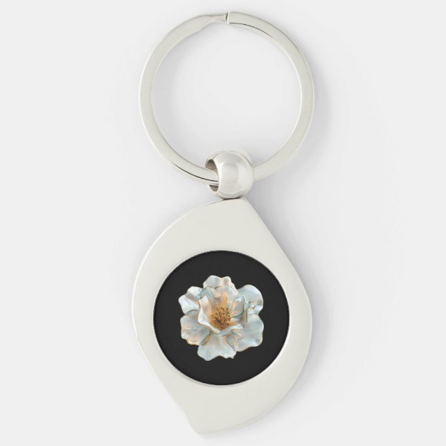 Das Glasdaffodil Schlüsselanhänger (Vorderseite)