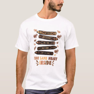 Das gleiche Herz in Melanin Schwarze Geschichte Mo T-Shirt