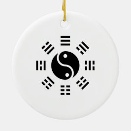 Das Gleichgewicht: Ba Gua, 8 Trigramm Yang TCM Keramik Ornament