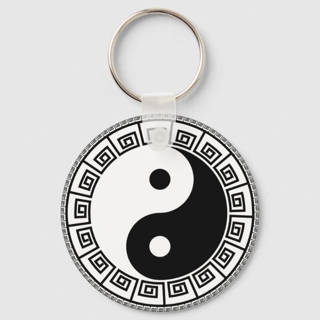 Das Gleichgewicht: Ba Gua, 8 Trigramm Yang TCM Schlüsselanhänger (Vorderseite)