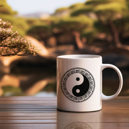 Das Gleichgewicht: Ba Gua, 8 Trigramm Yang TCM Zweifarbige Tasse