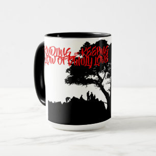 DAS GLOW OF FAMILIE LIEBE FAMILIENBÄUME HERZEN TASSE