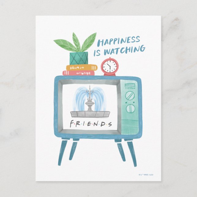 Das Glück beobachtet FRIENDS™ Postkarte (Vorderseite)