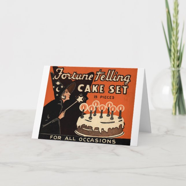 Das Glück, den Kuchen zu reden Karte (Vorderseite)