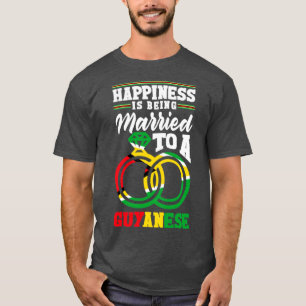 Das Glück der Guyana-Flagge wird einem Guyana Verh T-Shirt