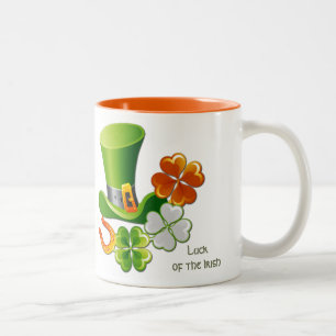 Das Glück der Iren. St. Patrick's Day-Geschenk Zweifarbige Tasse