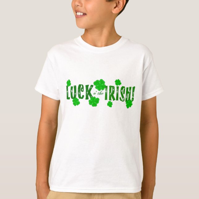 Das Glück der irischen Grünen Glücklichen Kleeblät T-Shirt (Vorderseite)