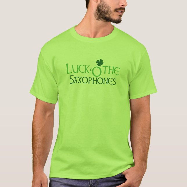 Das Glück der Saxophone T-Shirt (Vorderseite)