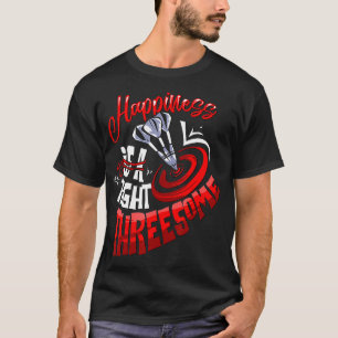 Das Glück des Darts-Spielers ist ein dreiseitiger  T-Shirt