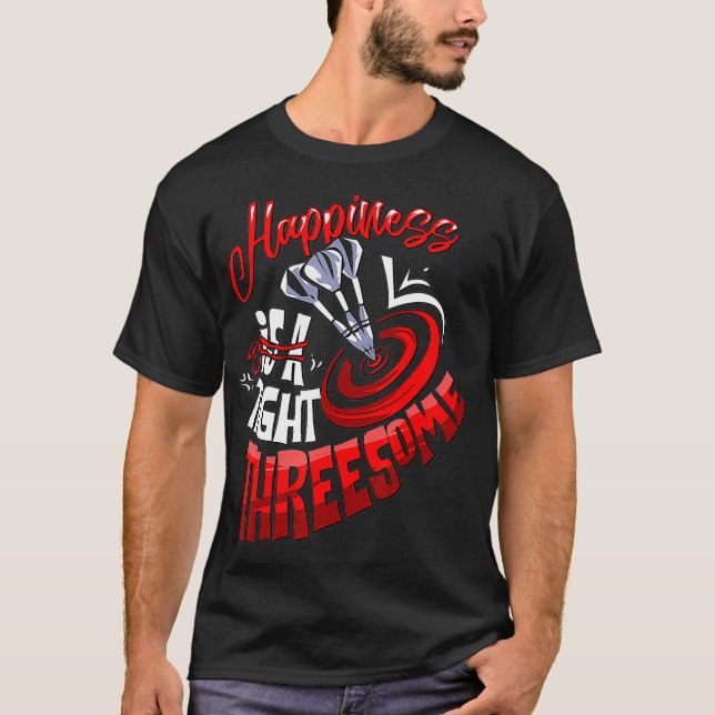 Das Glück des Darts-Spielers ist ein dreiseitiger  T-Shirt (Vorderseite)
