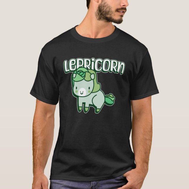 Das Glück des irischen Einhorns St. Patrick's Day  T-Shirt (Vorderseite)