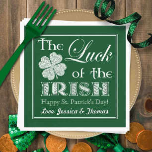 Das Glück des irischen Patrick's Day Serviette