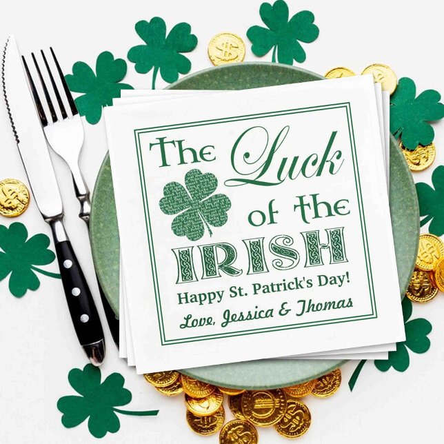 Das Glück des irischen Patrick's Day Serviette (Von Creator hochgeladen)