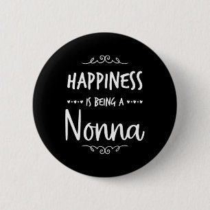 Das Glück, eine Nonna zu sein Italienisches Oma Button