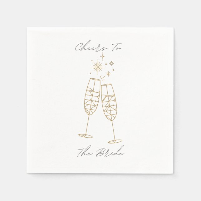 Das Glück für die Braut Napkin Serviette (Vorderseite)