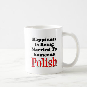 Das Glück für einen Polen Verheiratet Kaffeetasse