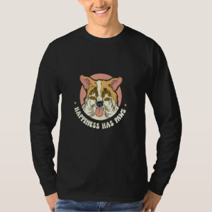 Das Glück hat Pfähle von Heimtieren Hundebügen T-Shirt