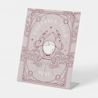 Das Glück hier rosa Babydusche gesagt Sockelschild