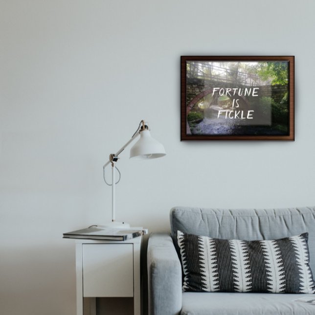 Das Glück ist das sprichwörtliche Bridge-Foto-Post Poster (Von Creator hochgeladen)