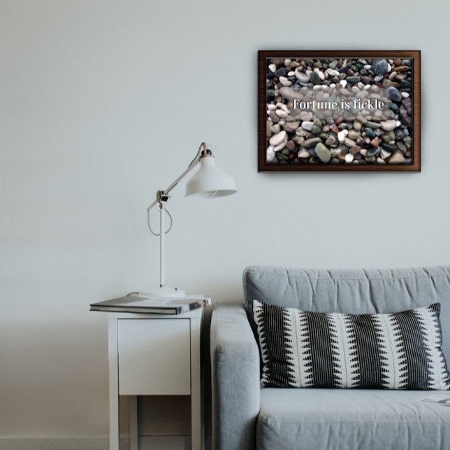 Das Glück ist ein fickliges Sprichwort-Poster Poster (Von Creator hochgeladen)