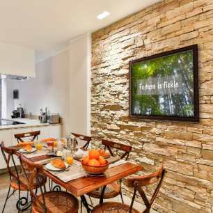 Das Glück ist ein inspirierendes Sprichwort Poster