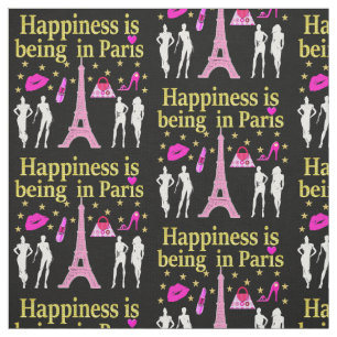 DAS GLÜCK IST IN PARIS FABRIC STOFF