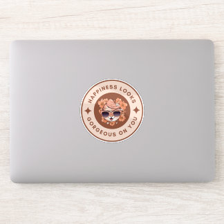 Das Glück sieht auf deinem Sticker großartig aus