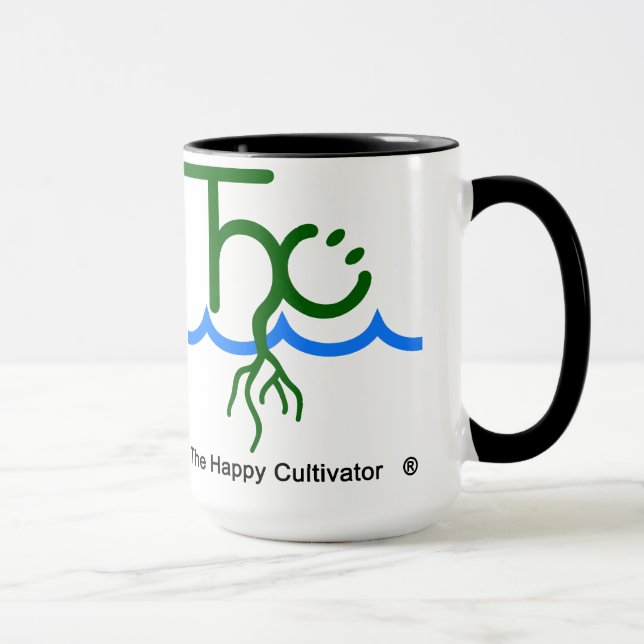 Das glückliche Logo der Landwirt-Tasse 2x Tasse (Rechts)